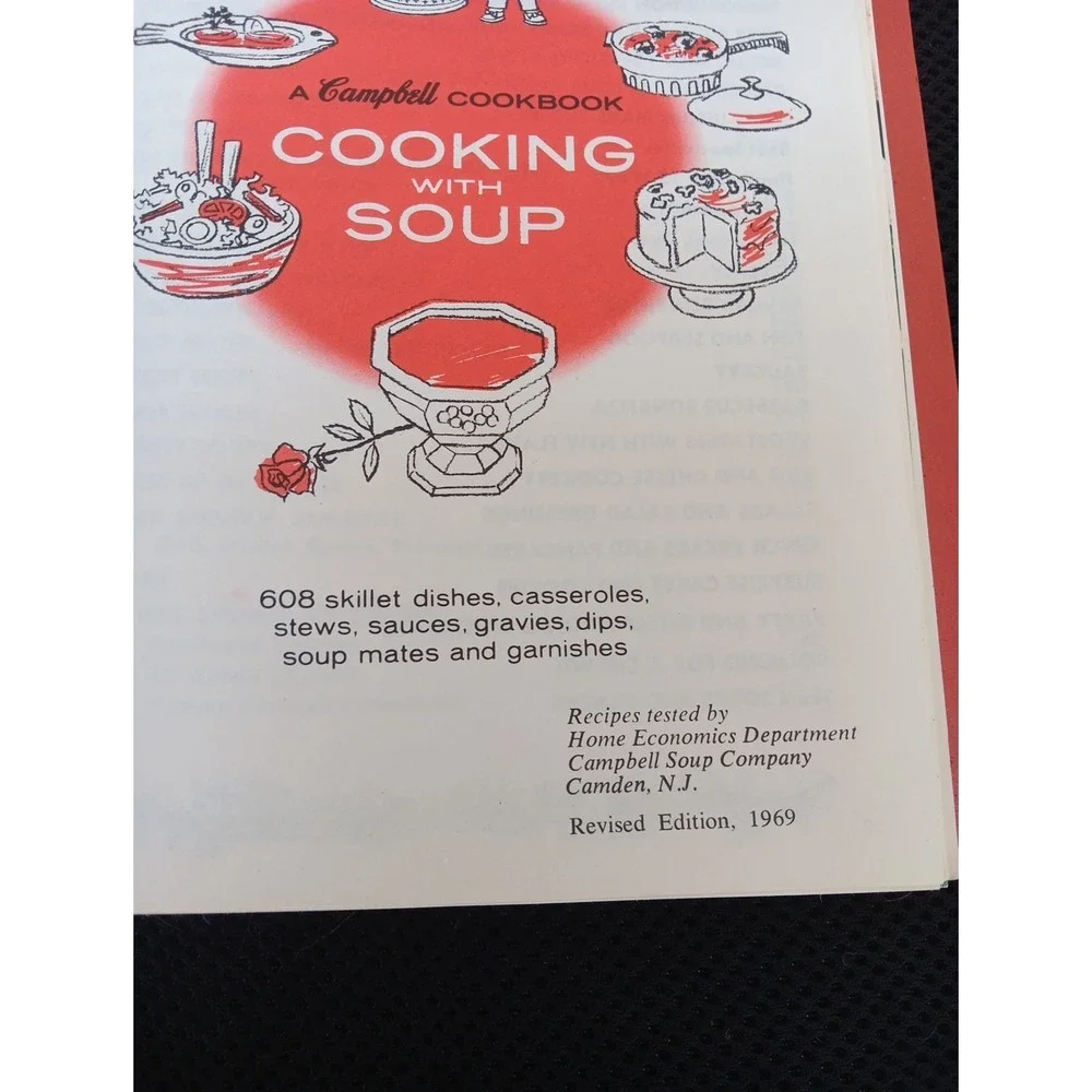 Cooking with Soup – A Campbell Cookbook 1969 Vintage Revised Edition Spiral-B...